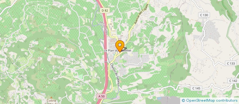 localisation de l'entreprise ASS ECOLE MONTESSORI DU CASTELLET à LE CASTELLET
