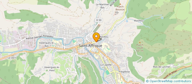 localisation de l'entreprise ASS ECOLE MUNICIPALE DE MUSIQUE  SAINT-AFFRIQUE