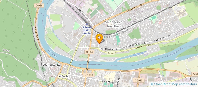 localisation de l'entreprise ASS ECOLE  MUSIQUE  DANSE AGGLO ELBEUV à SAINT-AUBIN-LES-ELBEUF