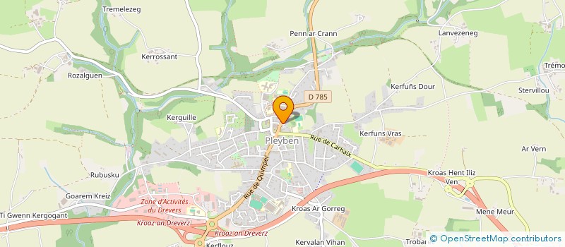 localisation de l'entreprise ASS ECOLE MUSIQUE PLEYBEN  PLEYBEN