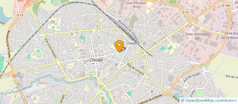 localisation de l'entreprise ASS ECOLE SUPERIEUR CADRE TECH CHOLETAIS à CHOLET