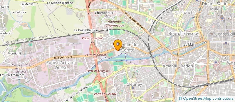 localisation de l'entreprise ASS ECOLE TECHNIQUE PRIVEE ODORICO  RENNES