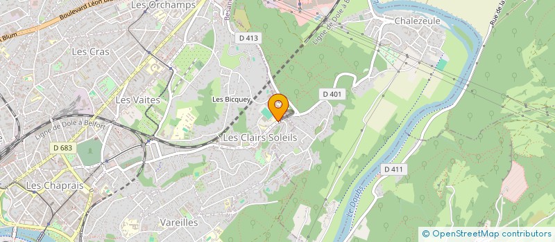 localisation de l'entreprise ASS.ECOLES J.MACE  BESANCON