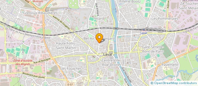localisation de l'entreprise ASS ECOLES LIBRES DE MAYENNE à LAVAL