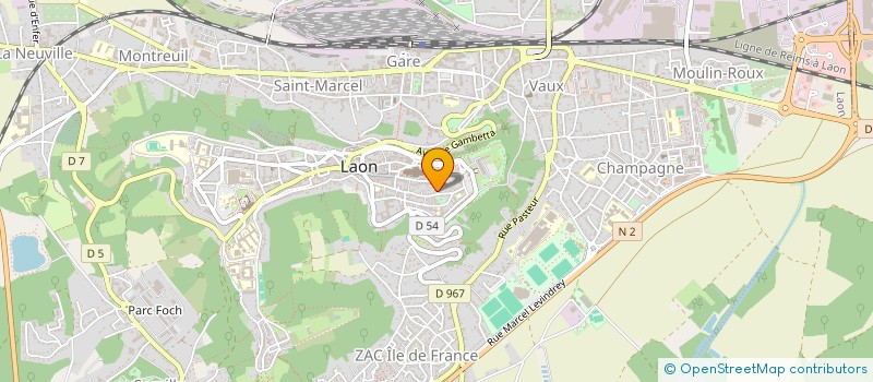 localisation de l'entreprise ASS ECRIT à LAON