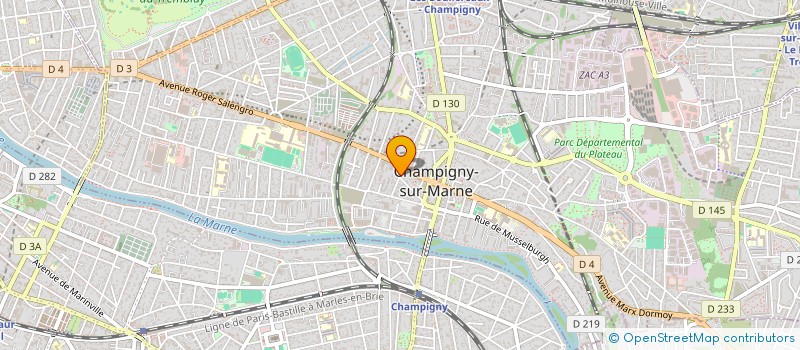 localisation de l'entreprise ASS ECRITURE THEATRE ENFANT à CHAMPIGNY-SUR-MARNE