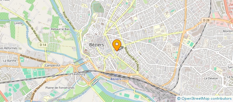 localisation de l'entreprise ASS  ECRIVAINS FRANCAIS DE SCIENCES FICT à BEZIERS