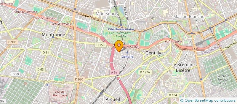 localisation de l'entreprise ASS ECRIVAINS LANGUE FRANCAISE à GENTILLY