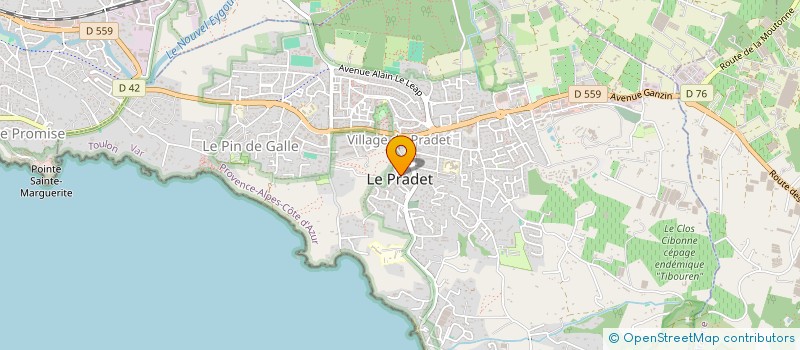 localisation de l'entreprise ASS ECSPON à LE PRADET