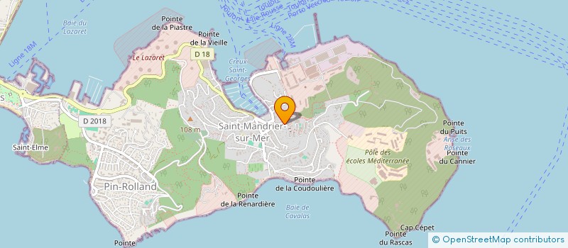 localisation de l'entreprise ASS ECURIE AUTOMO PRESQU ILE ST MANDRIER à SAINT-MANDRIER-SUR-MER