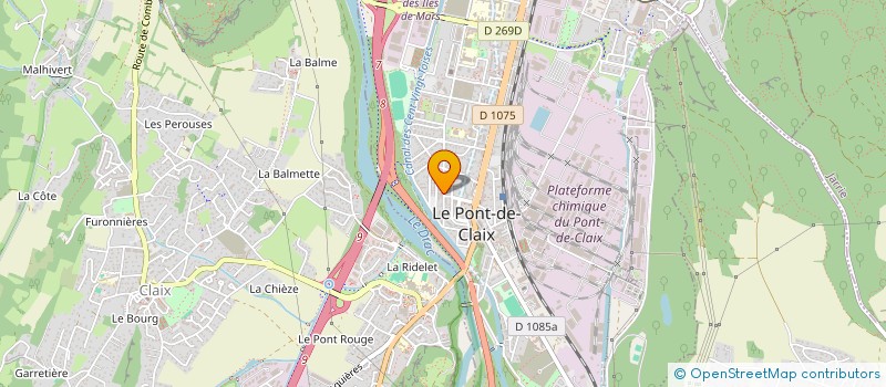 localisation de l'entreprise ASS  ECURIE DES DEUX PONTS  LE PONT-DE-CLAIX