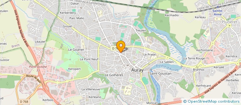 localisation de l'entreprise ASS  EDU POPU DEV ENS CULT AEP G DESHAYE à AURAY