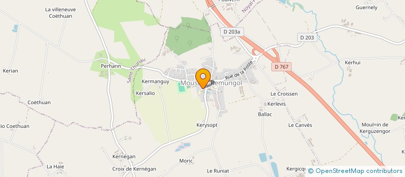 localisation de l'entreprise ASS EDUC CATH PAROISSE MOUSTOIR REMUNGOL  EVELLYS