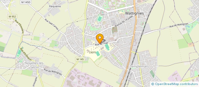 localisation de l'entreprise ASS EDUC POP ECOLE ET FAMILLE  WATTIGNIES