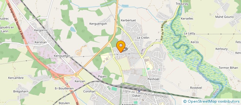 localisation de l'entreprise ASS  EDUC POPU ENS CATHO COLLEGE ST GILD  BRECH