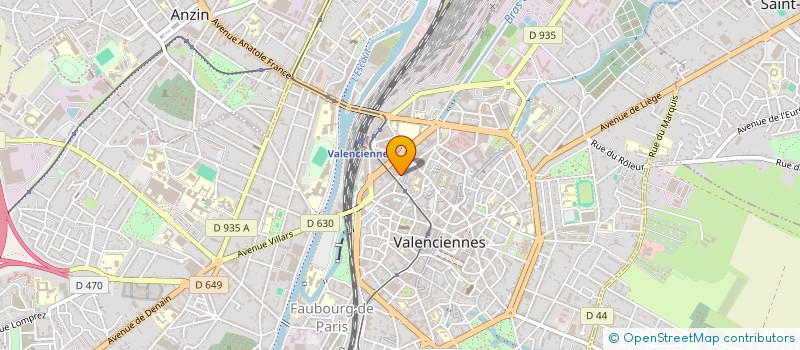 localisation de l'entreprise ASS EDUC POPU ST GERY -NICOLAS  VALENCIENNES