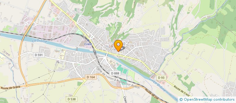 localisation de l'entreprise ASS EDUC POPUL FRATERNELLE à CREST