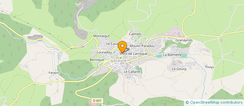 localisation de l'entreprise ASS EDUC POPUL ST J BAPTISTE à LACAUNE