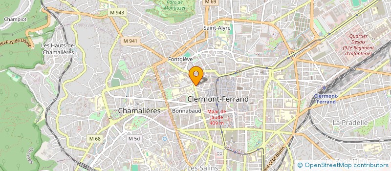 localisation de l'entreprise ASS EDUC POPULAIRE CHAMPGIL  CLERMONT-FERRAND