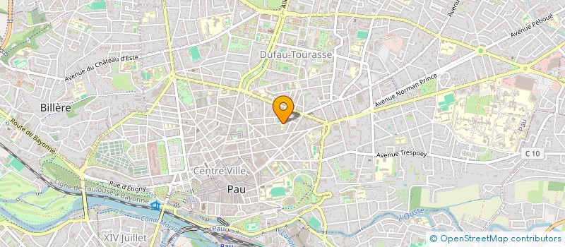 localisation de l'entreprise ASS EDUC POPULAIRE NOTRE DAME à PAU