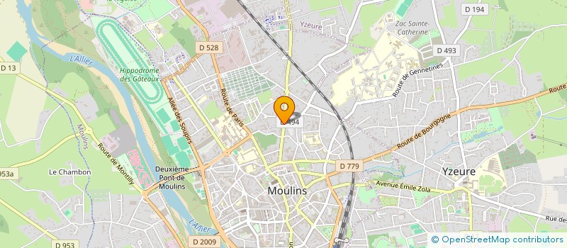 localisation de l'entreprise ASS EDUC PROFES JEAN JAURES à MOULINS