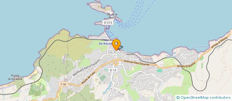 localisation de l'entreprise ASS EDUCA POPUL ECOLE MATER NOTRE DAME à L'ILE ROUSSE