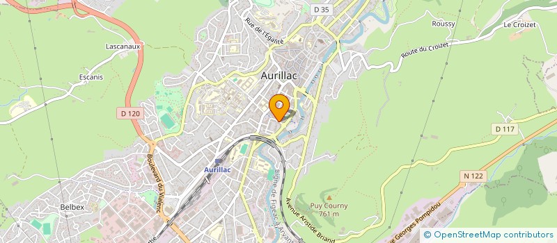 localisation de l'entreprise ASS EDUCAT ET INFORMATION CONSOMMATEUR à AURILLAC