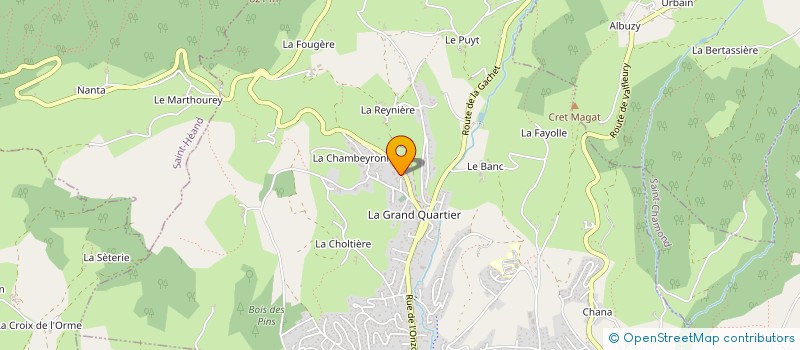 localisation de l'entreprise ASS EDUCAT POPUL ST ISIBORE  SORBIERS