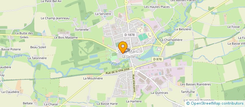 localisation de l'entreprise ASS EDUCATION ENSEIGNEMENT  VALLONS-DE-L'ERDRE