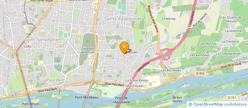 localisation de l'entreprise ASS EDUCATION LOISIRS  TOURS