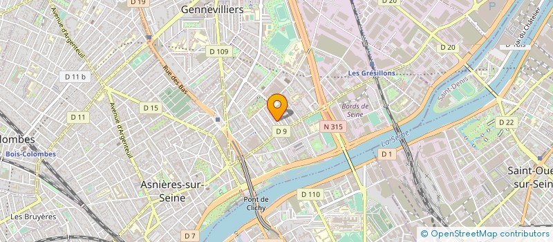 localisation de l'entreprise ASS EDUCATION LOISIRS JEUNES GRESILLONS à GENNEVILLIERS
