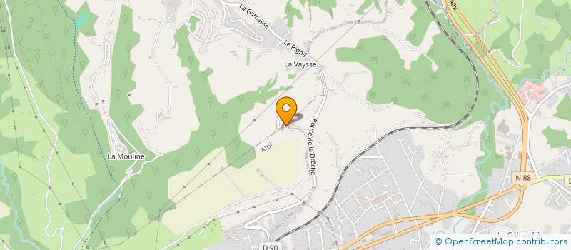 localisation de l'entreprise ASS EDUCATION MISSIONNAIRE MATO GROSSO  LESCURE-D'ALBIGEOIS