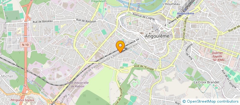localisation de l'entreprise ASS EDUCATION PHYSIQUE ET GYMNASTIQUE VOLONTAIRE DE LA GRANDE GARENNE à ANGOULEME