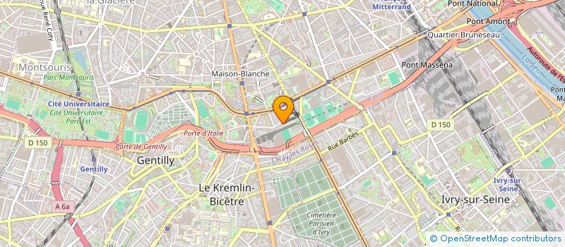 localisation de l'entreprise ASS EDUCATION POPULAIRE 13 ARRONDISSEMEN  PARIS