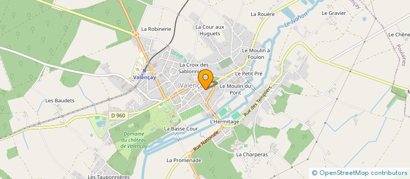 localisation de l'entreprise ASS EDUCATION POPULAIRE à VALENCAY