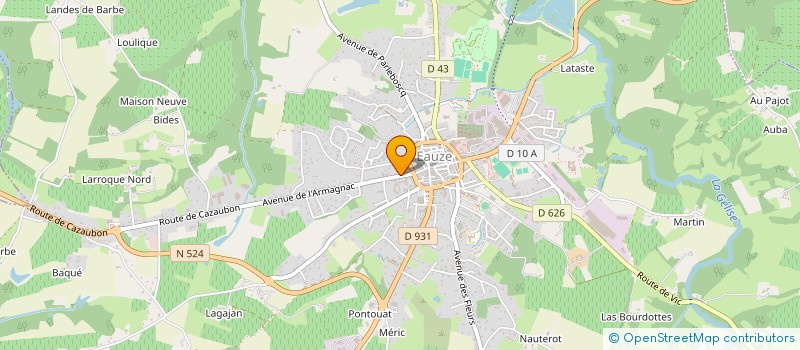 localisation de l'entreprise ASS EDUCATION POPULAIRE ARMAGNACAISE  EAUZE