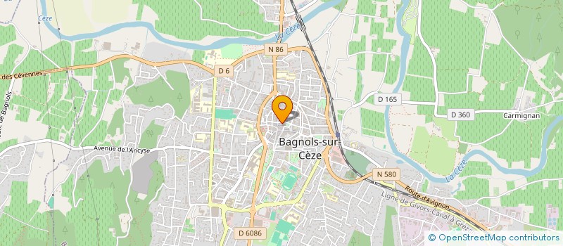 localisation de l'entreprise ASS  EDUCATION POPULAIRE BAGNOLS ECHO  BAGNOLS-SUR-CEZE