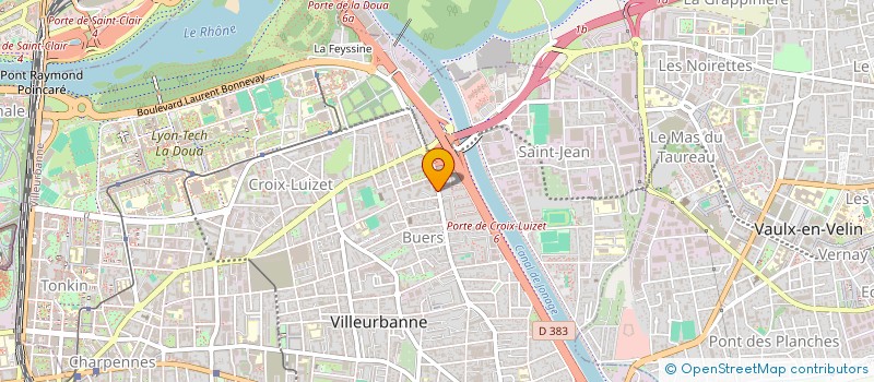 localisation de l'entreprise ASS EDUCATION POPULAIRE DES BUERS à VILLEURBANNE