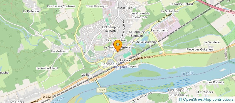 localisation de l'entreprise ASS EDUCATION POPULAIRE J D  CINQ-MARS-LA-PILE