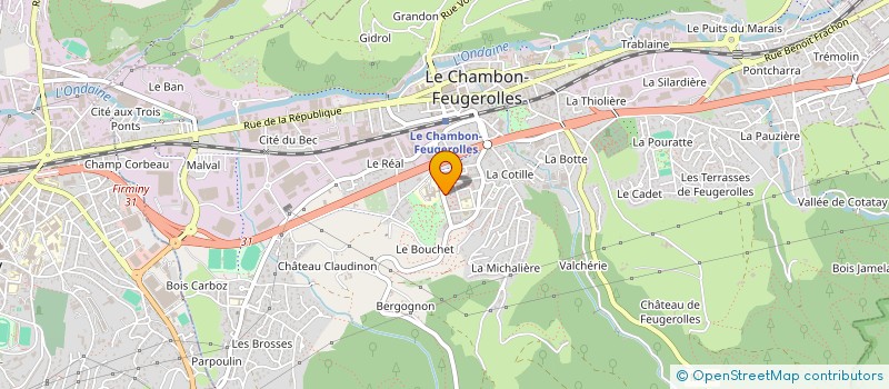 localisation de l'entreprise ASS EDUCATION POPULAIRE LA ROMIERE  LE CHAMBON-FEUGEROLLES