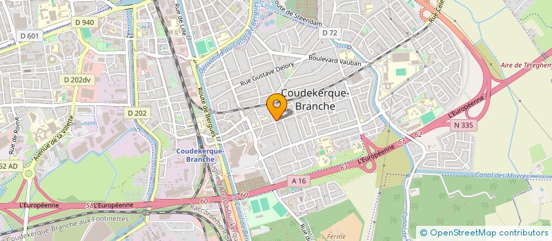 localisation de l'entreprise ASS EDUCATION POPULAIRE LA THERESIENNE  COUDEKERQUE-BRANCHE