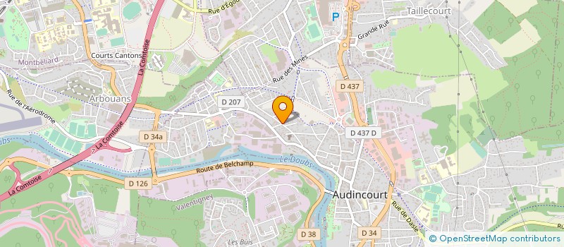 localisation de l'entreprise ASS EDUCATION POPULAIRE LE FOYER  AUDINCOURT