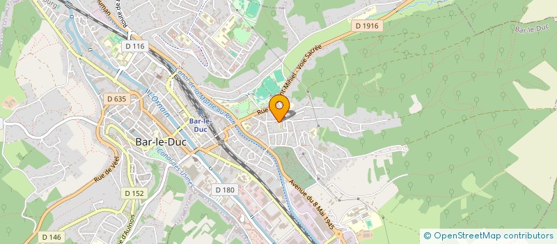 localisation de l'entreprise ASS EDUCATION POPULAIRE ST CHARLES  BAR-LE-DUC