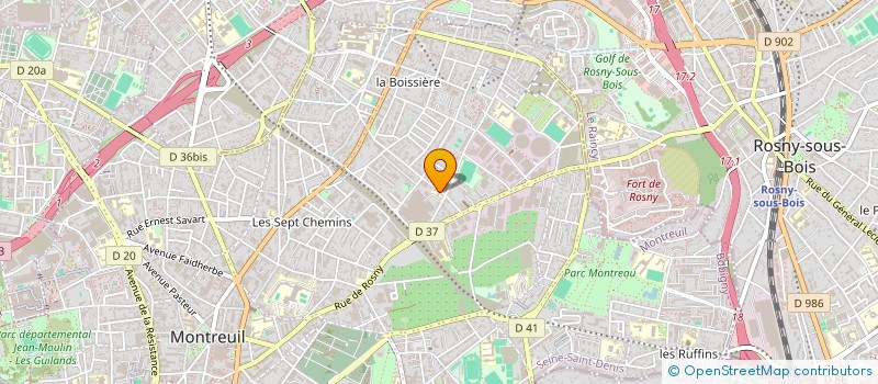 localisation de l'entreprise ASS EDUCATION POPULAIRE ST DENIS FIDELIS  MONTREUIL