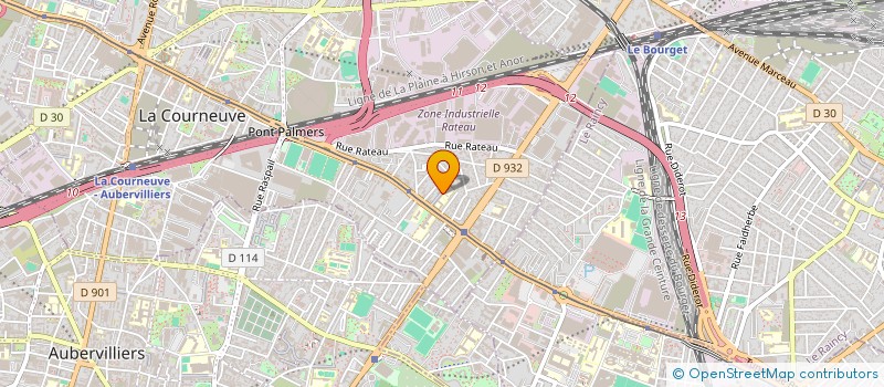 localisation de l'entreprise ASS EDUCATION PREVENTION INTEGRATION à LA COURNEUVE