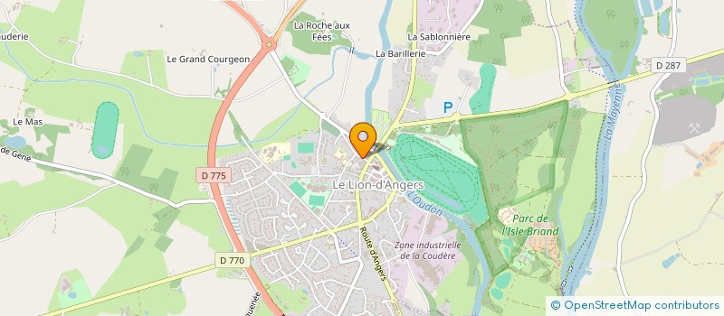 localisation de l'entreprise ASS EDUCATIVE CULTURELLE ET SOCIALE  LE LION D'ANGERS