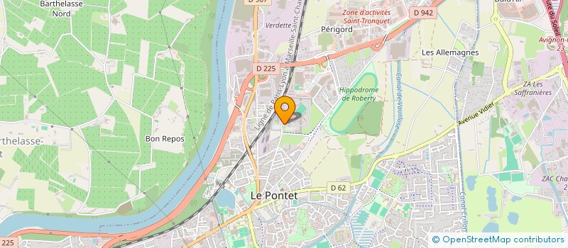 localisation de l'entreprise ASS EDUCATIVE SPORTIVE AIDE AUX DETENUS  LE PONTET