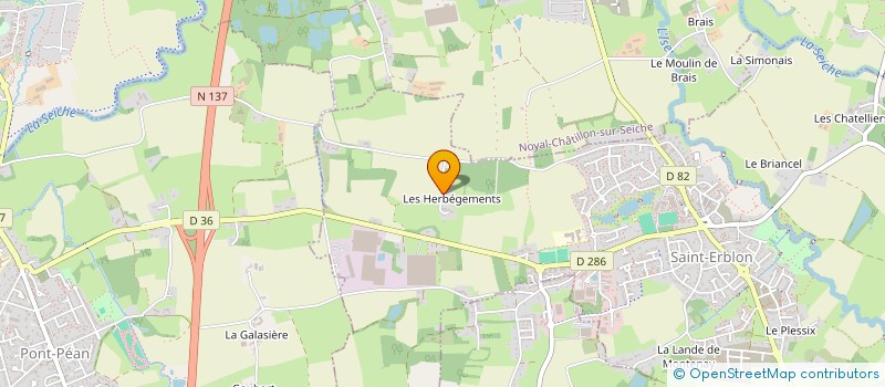 localisation de l'entreprise ASS EGLANTINE  NOYAL-CHATILLON-SUR-SEICHE