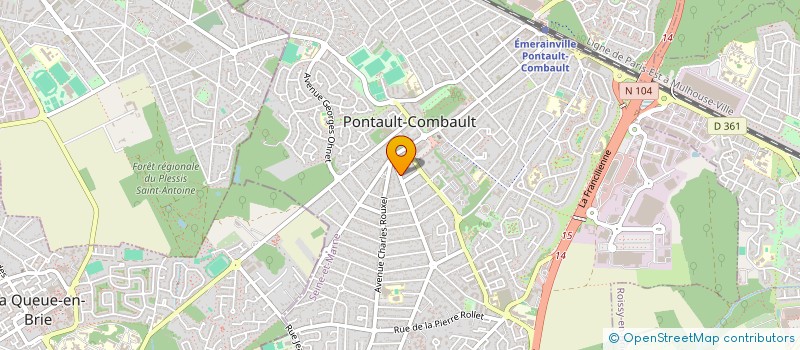 localisation de l'entreprise ASS EGLISE CHRETIENNE LE SAINT FEU à PONTAULT-COMBAULT
