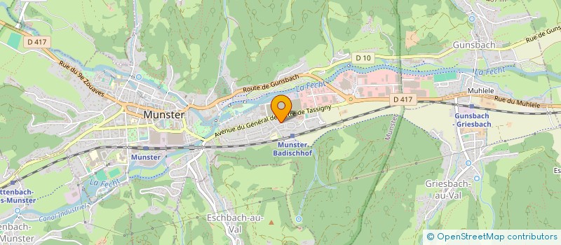 localisation de l'entreprise ASS EGLISE CONFESSION D'AUGSBOURG  MUNSTER